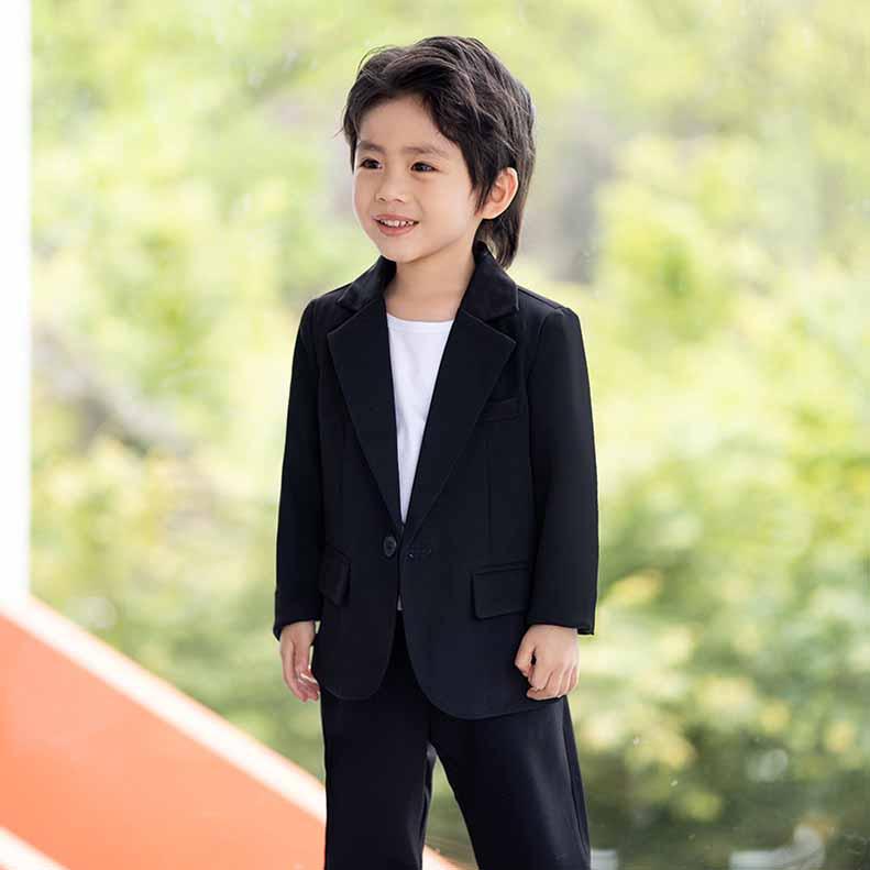 子供用スーツ （3点セット）値段交渉可 子供スーツ3点セットフォーマルストライブ スーツキッズ男の子 スーツ