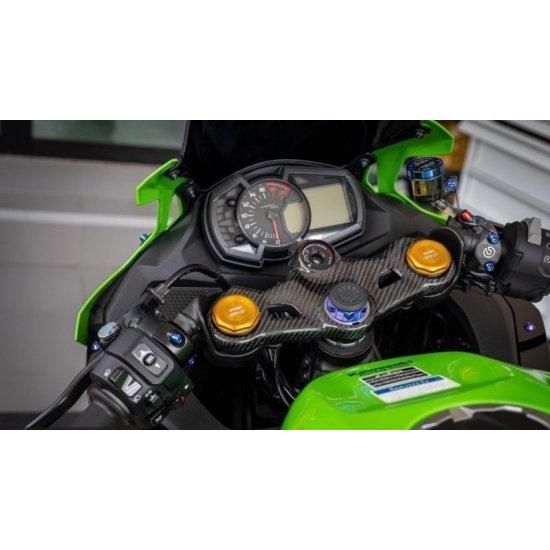 カワサキ Ninja ZX-25R カーボン トップブリッジカバー hb4 カワサキ Ninja ZX-25R カーボン トップブリッジカバー hb4