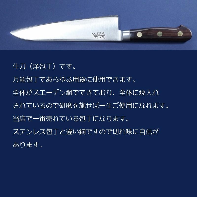 グレステン プレミアム 両面 ディンプル 牛刀 包丁 21M 研ぎ済み