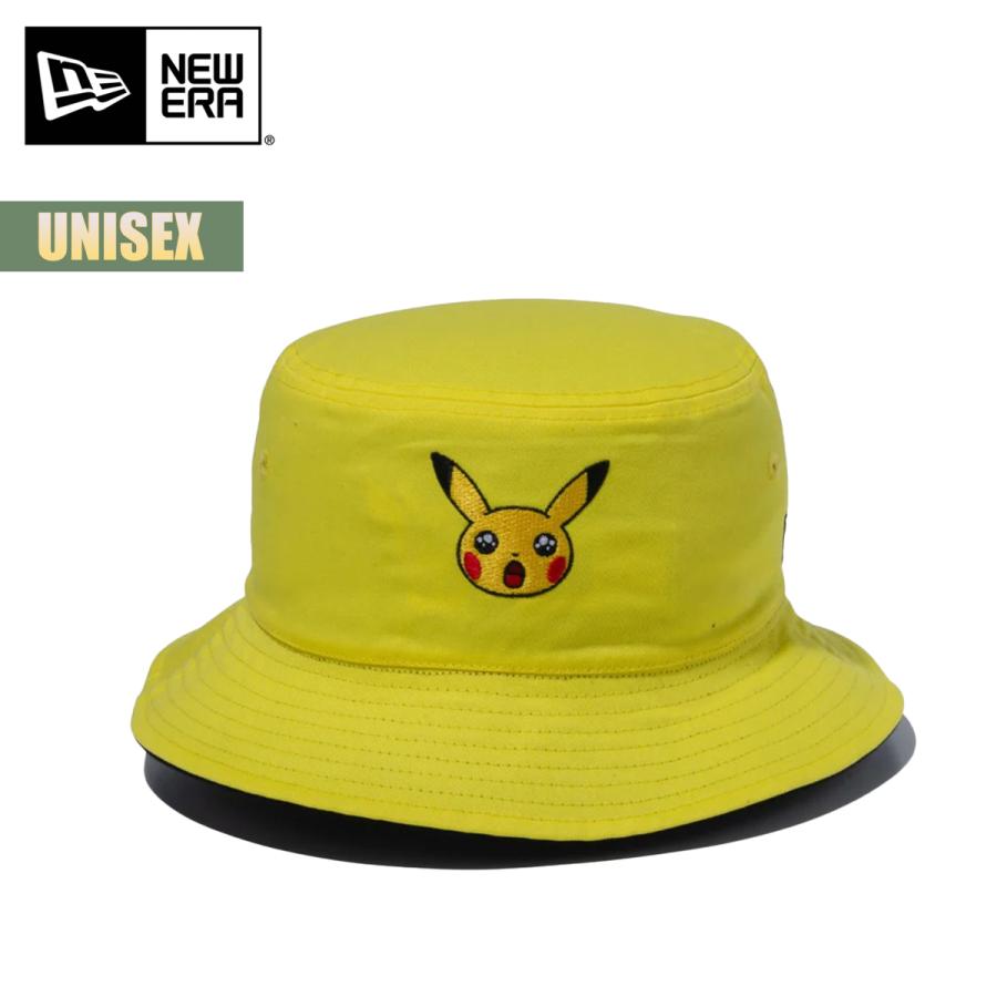 ニューエラ ポケモン コラボ ハット 帽子 NEW ERA バケット01 リバーシブル Pokemon ポケモン ピカチュウ ブラック イエロー バケットハット ユニセックス｜masanagoya｜06