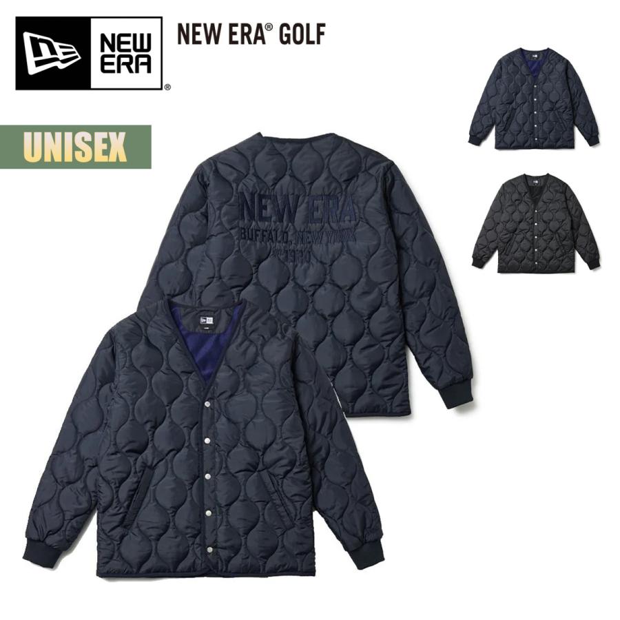 ニューエラゴルフ インサレーテッドキルティング ジャケット ネイビー L NEW ERA（ニューエラ） ゴルフ ジャケット NEW ERA GOLF インサ