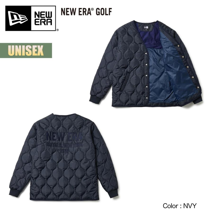ニューエラゴルフ インサレーテッドキルティング ジャケット ネイビー L NEW ERA（ニューエラ） ゴルフ ジャケット NEW ERA GOLF インサ