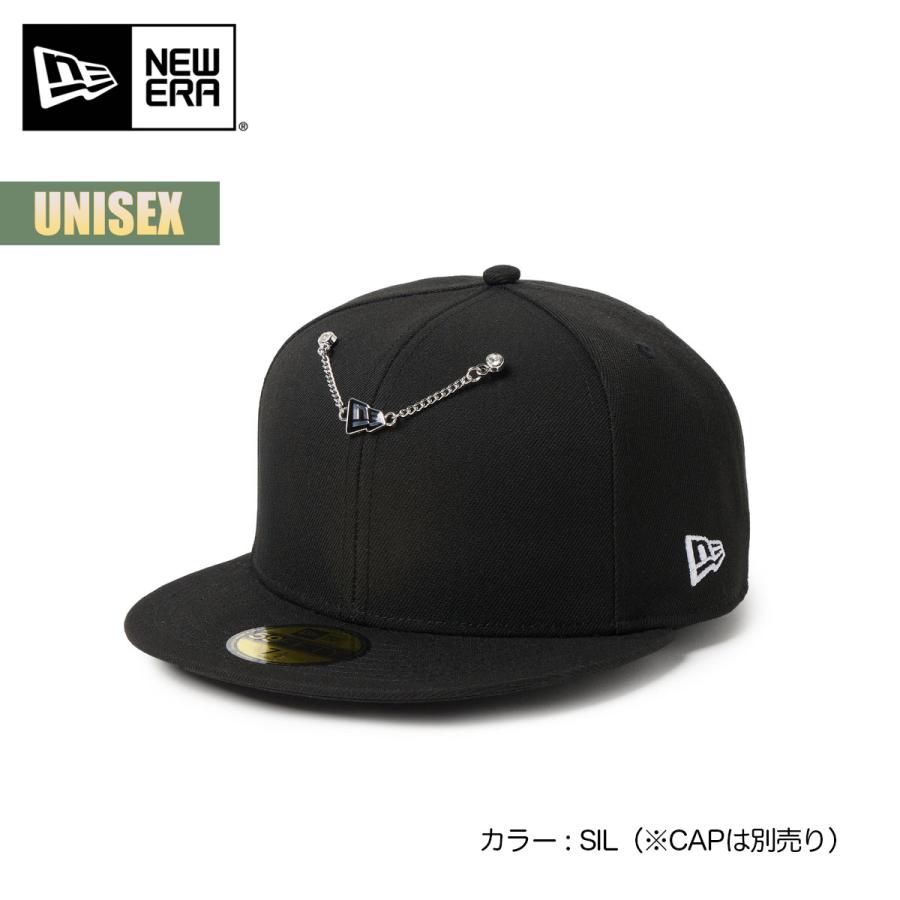 黒 チェーン装飾キャップ NEW ERA（ニューエラ） キャップチェーン キャップアクセサリー