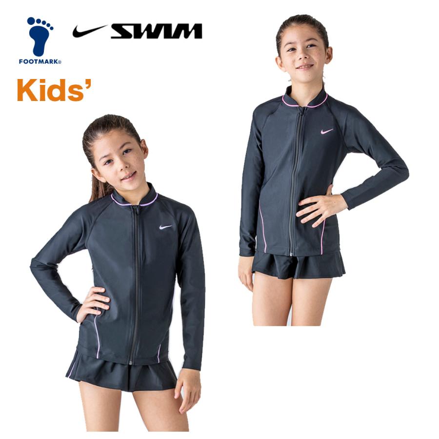 ナイキ ラッシュガード 女の子 Nike Girls ロングスリーブ F Z Uv ラッシュガード 長袖 水着 スイミングウエア スイムウェア フルジップ キッズ 子ども 小学生 Masa Nagoya 通販 Yahoo ショッピング
