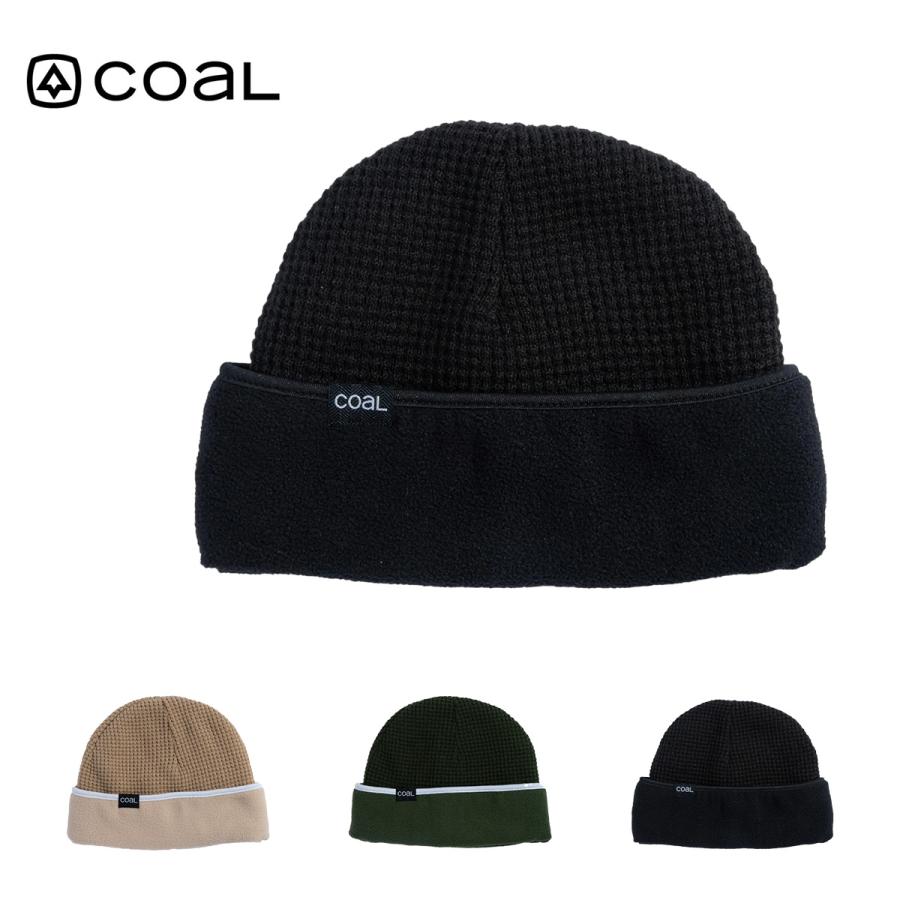 コール ワッフルビーニー スイッチバック 裏フリース リバーシブル