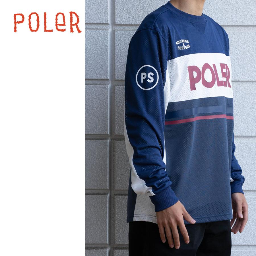 POLeR（ポーラー） Tシャツ 長袖 POLER TECH MOTO JERSEY メッシュ