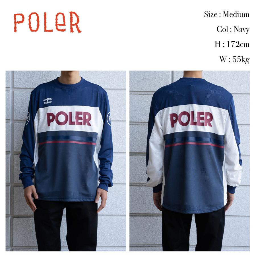 POLeR（ポーラー） Tシャツ 長袖 POLER TECH MOTO JERSEY メッシュ