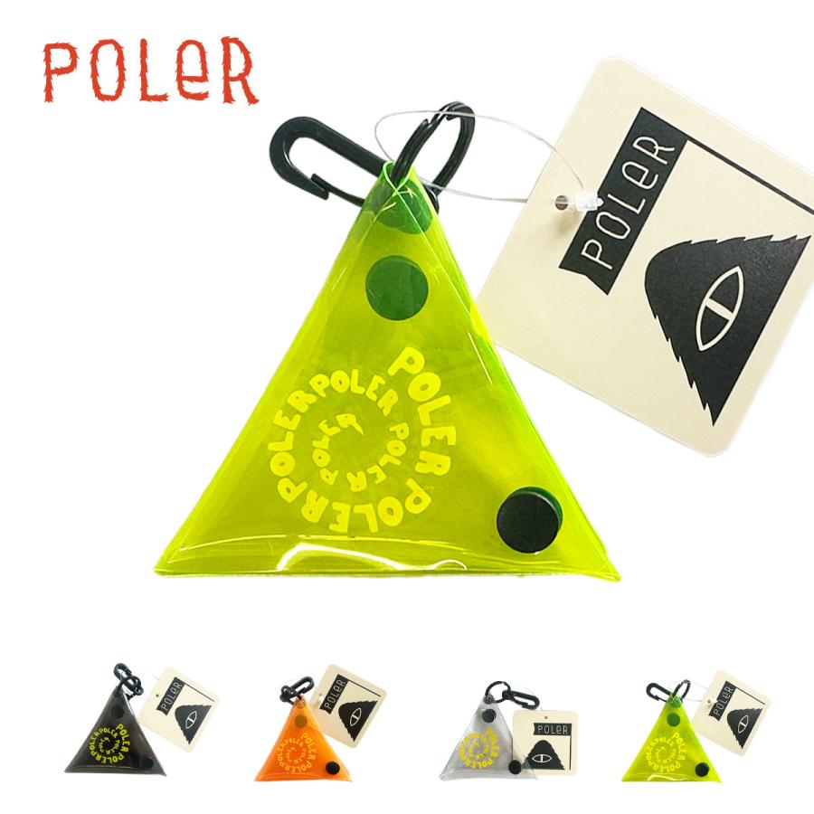 POLeR（ポーラー） コインケース POLER PVC TRYANGLE COIN CASE PVC素材 トライアングル キーホルダー カラビナ  小銭入れ バッグアクセサリー 251MCV0123 2025 SS 春夏 : masa surf and snow - 通販 -  Yahoo!ショッピング
