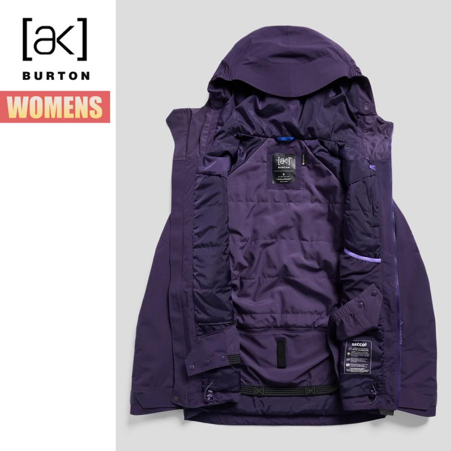 【BURTON[ak]】 レディース スノーボードウェア ゴアテックス 紫 Ｓ BURTON（バートン） ak スノーボードウェア レディース ジャケット 26