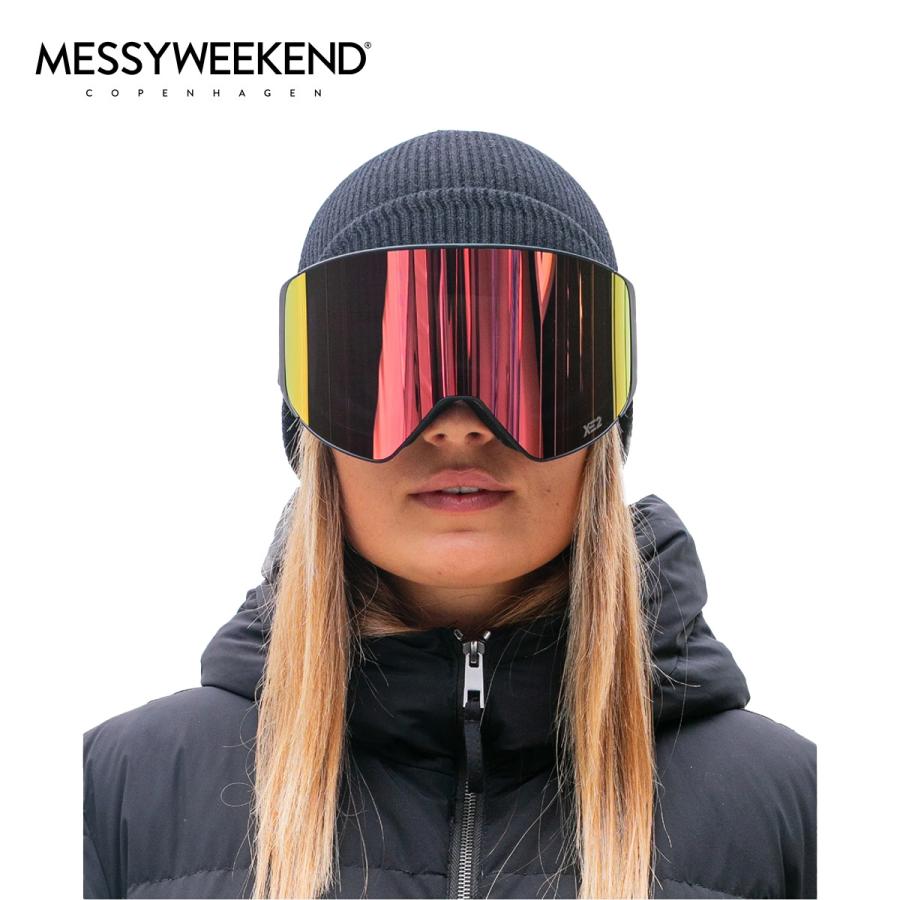 メシーウィークエンド スノーゴーグル CLEAR XE2 Black Sunset