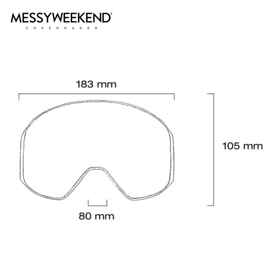 メシーウィークエンド スノーゴーグル CLEAR XEP Black XEp Blue Asian