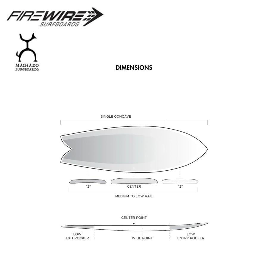 FIREWIRE（ファイヤーワイヤー） サーフボード トゥーフィッシュ 5.6ft