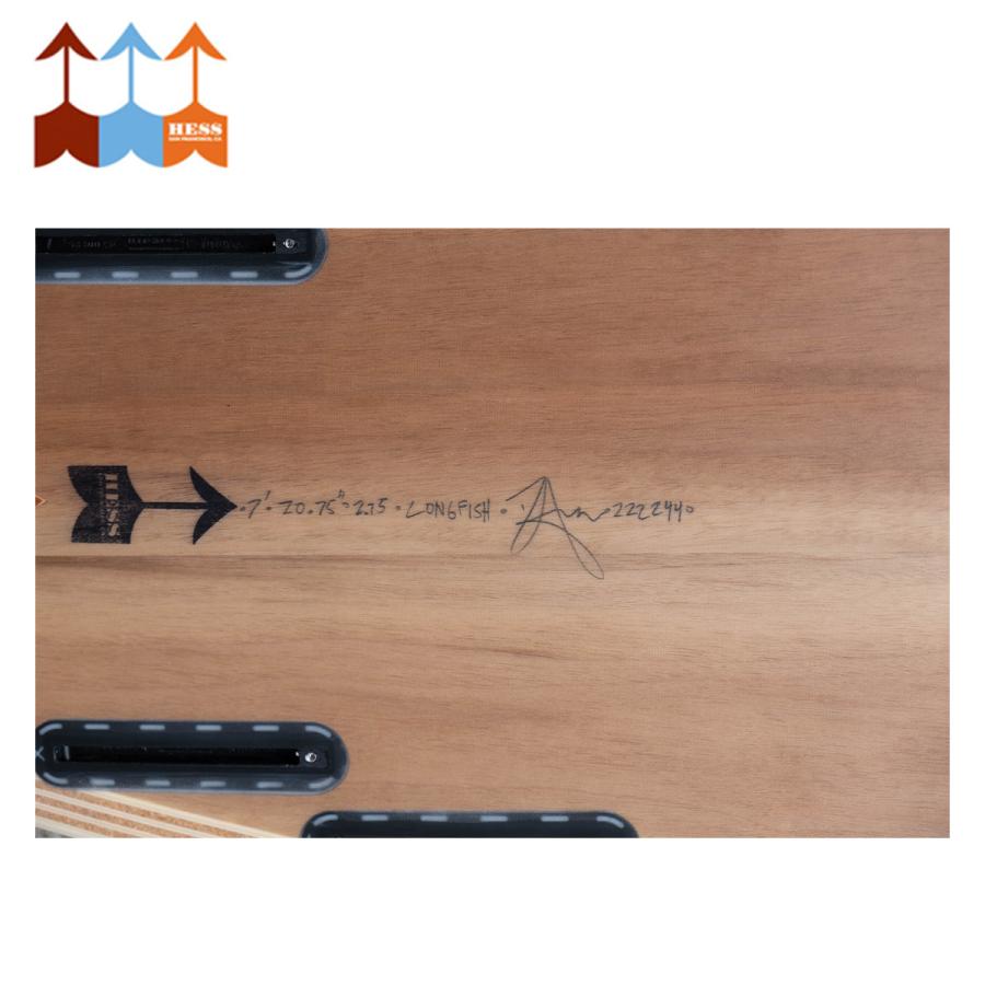★11時間以内発送★美品 ヘス サーフボード HESS SURFBOARDS ロングフィッシュ バランス ウッドボード 木製 ウォルナット Walnut LongFish Balance ダニーヘス 6.8ft 6.10ft 7.0ft 【NAN4574193444】(163350円)