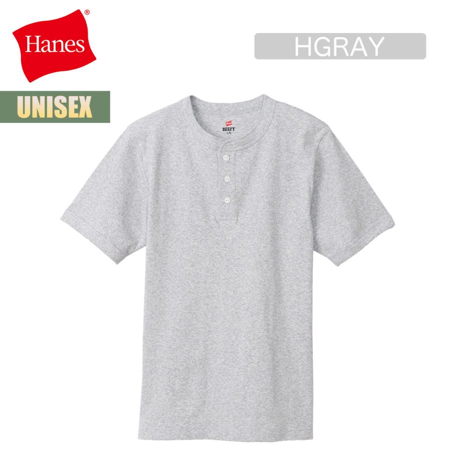 Hanes（ヘインズ） Tシャツ 半袖 Hanes BEEFY リブヘンリーネックT