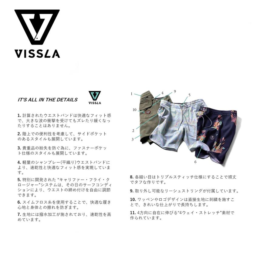 ヴィスラ ボードショーツ メンズ VISSLA Shred Head 18.5" Boardshort シュレッドヘッド 17.5インチ