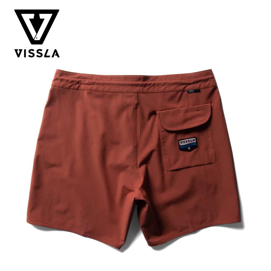 ヴィスラ ボードショーツ メンズ VISSLA Short Sets 16.5" Boardshort ショートセット16.5インチ サーフパンツ 無地 ワンポイントシンプル 短め ビスラ 水着｜masanagoya｜05