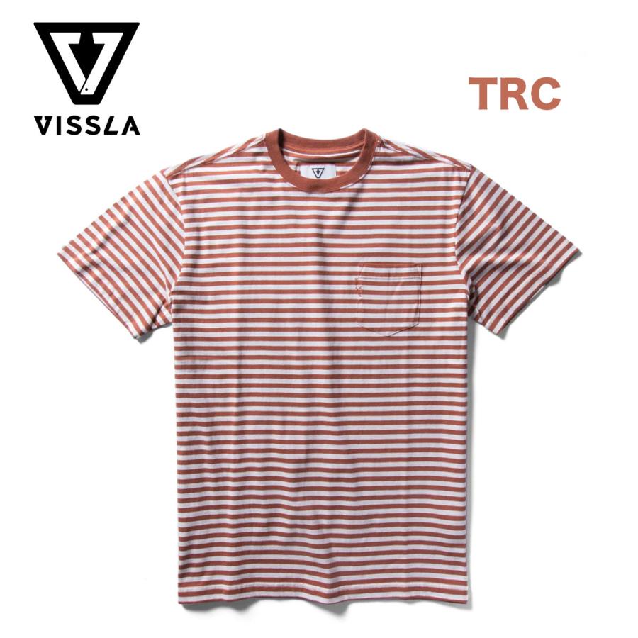 ヴィスラ Tシャツ メンズ 半袖 ポケットTシャツ VISSLA ポケットティー Derrick Disney Stripe Eco PKT Tee ストライプ ボーダー トップス ビーチ カジュアル｜masanagoya｜03