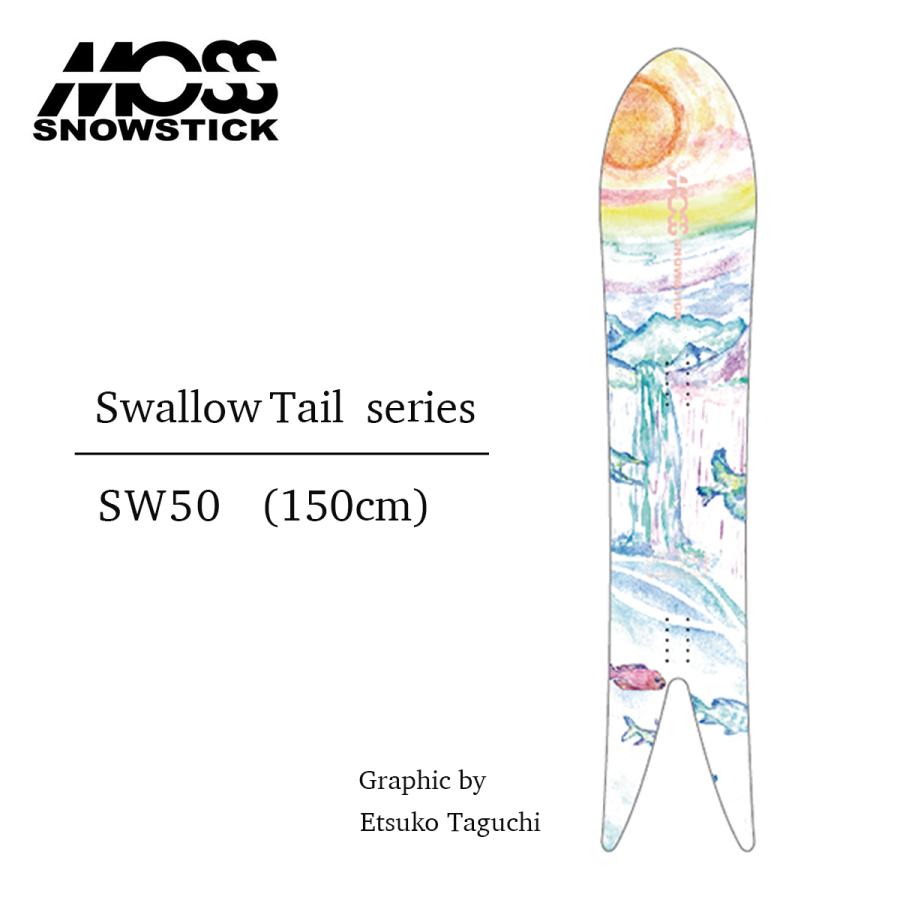 新品同様moss sw50 スノーボード　パウダー　モス　スワローテール モス スノースティック スノーボード 板 25-26 MOSS SNOWSTICK
