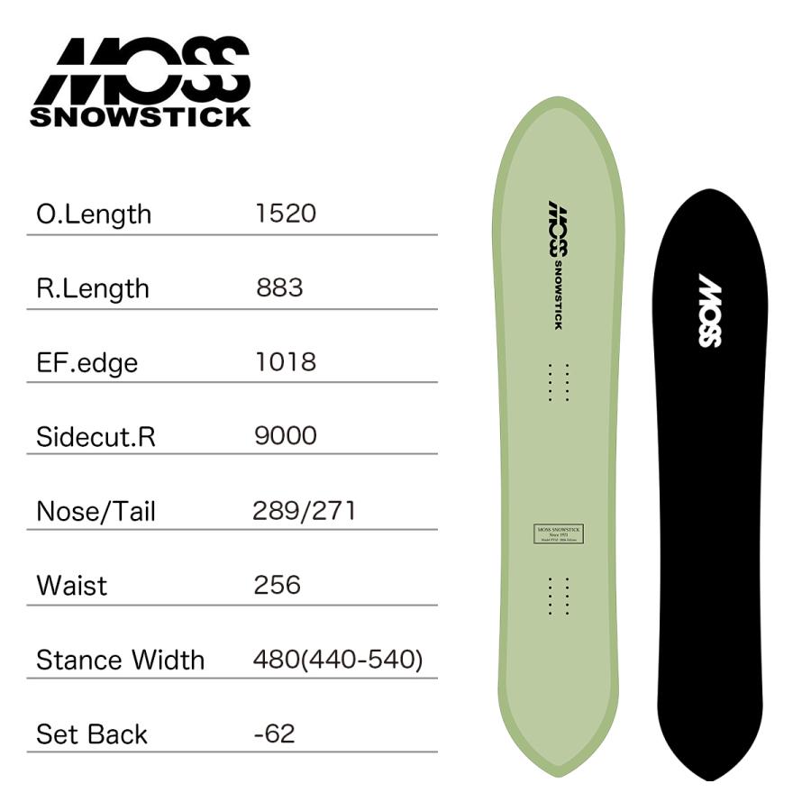 モス スノースティック スノーボード 板 レディースピンテールシリーズ