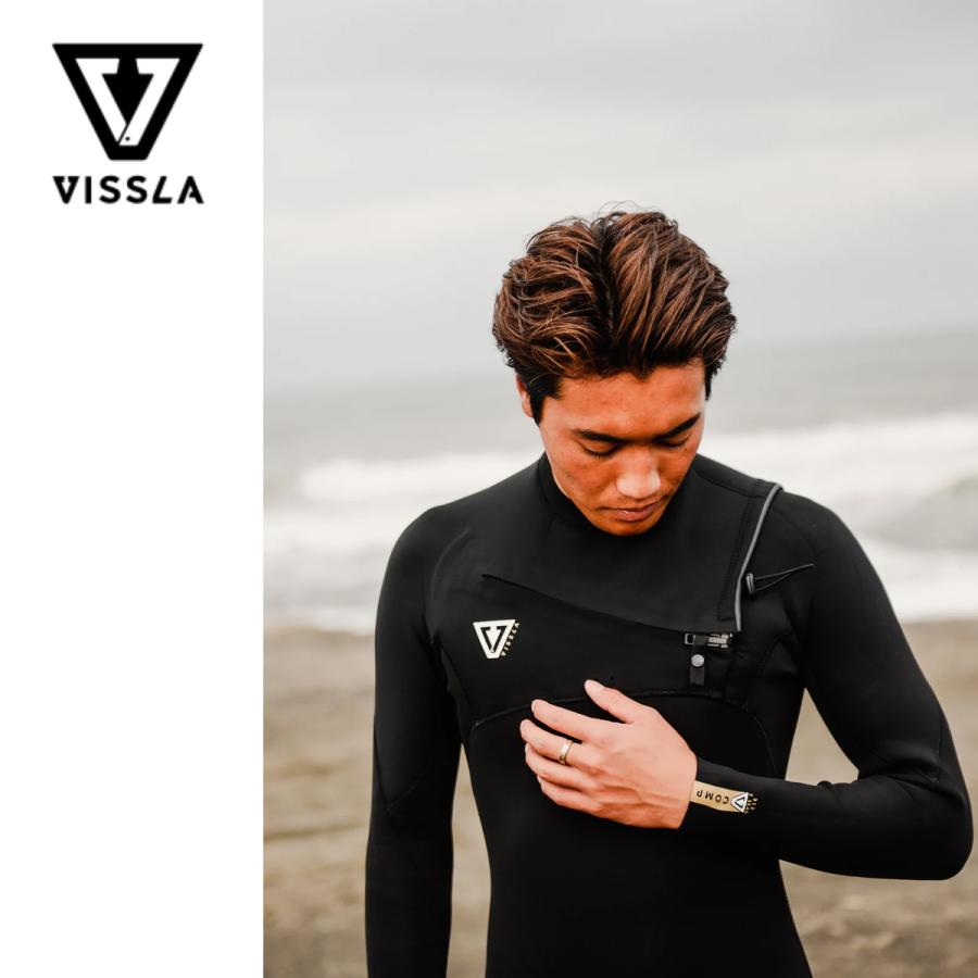 ヴィスラ ウェットスーツ フルスーツ Vissla 7 SEAS COMP 3-2 FULL CHEST ZIP セブンシーズ コンプ 3-2MM フルチェストジップ 柔らかい サーフィン サーフ｜masanagoya｜05