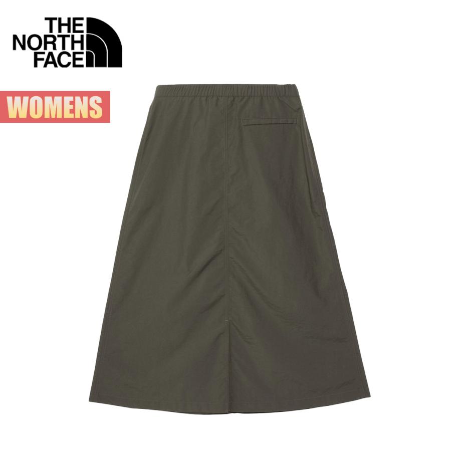 ノースフェイス スカート レディース コンパクトスカートTHE NORTH FACE Compact Skirt ロング丈 はっ水 軽い シンプル カジュアル ウェビングベルト 静電気ケア｜masanagoya｜05