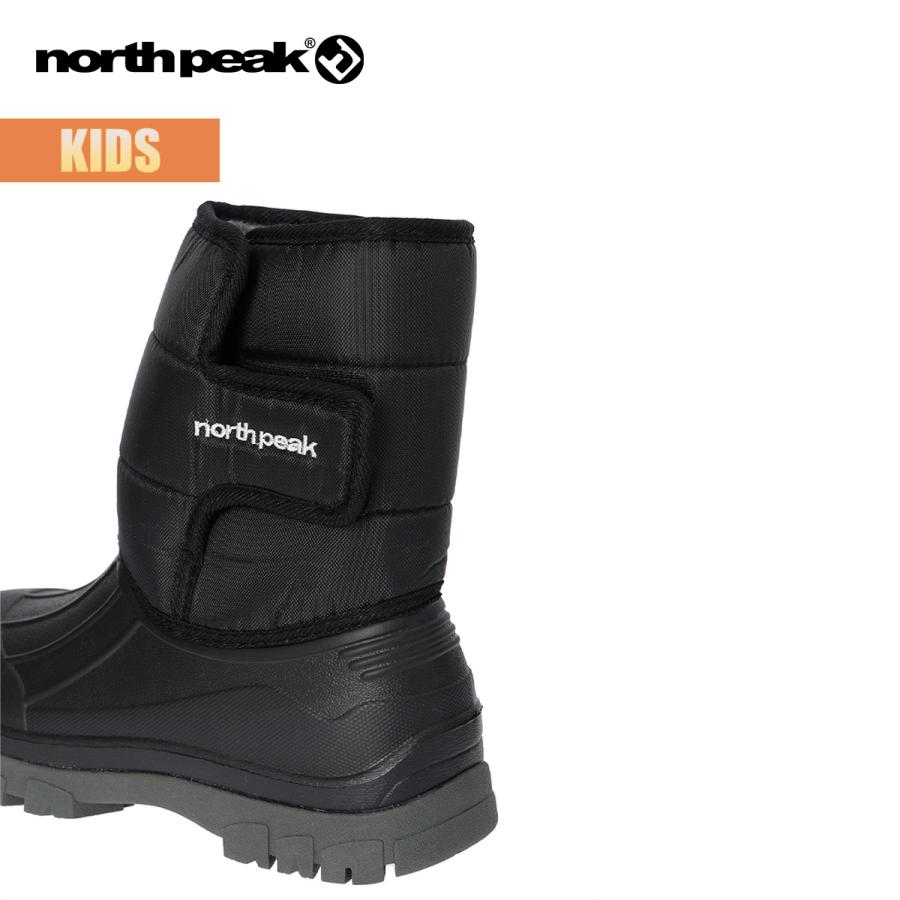 ノースピーク スノーブーツ キッズ north peak SNOW BOOTS ジュニア 防水 軽量 ボア 暖かい NBRパッド ボーイズ ガールズ ウィンター 雪 アウトドア カジュアル｜masanagoya｜06