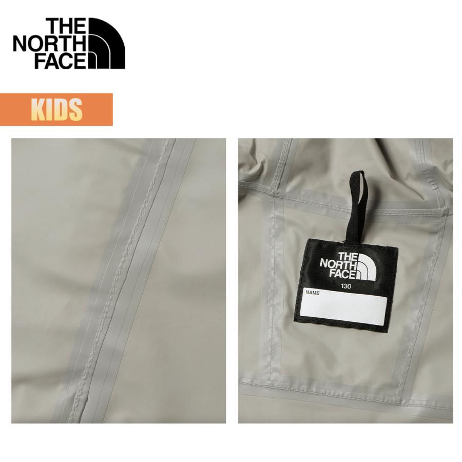 ノースフェイス キッズ レインウェア THE NORTH FACE RAINTEX EUREKA Kids レインテックスユリイカ 雨具 防寒具 防水 透湿 撥水 収納 リフレクトロゴ｜masanagoya｜12