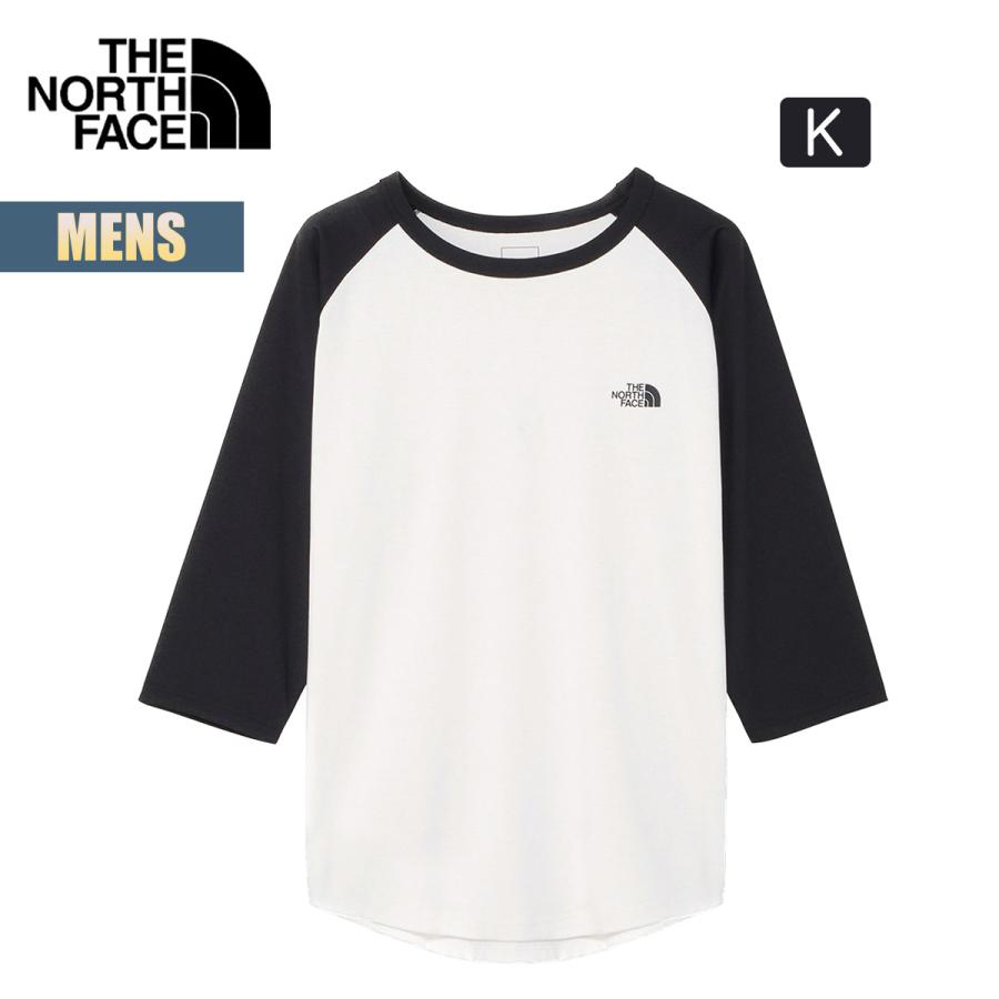 ノースフェイス 7分丈Tシャツ クォータースリーブベースボールティー THE NORTH FACE 3/4 SL Baseball Tee メンズ ラグランスリーブ ストレッチ ワンポイント｜masanagoya｜03