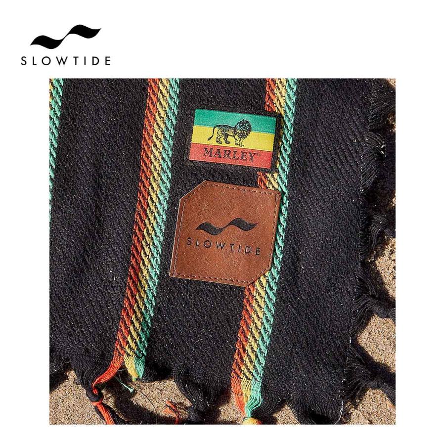 スロータイド タオルブランケット ビーチマット ボブ・マーリー コラボ SLOWTIDE Natural Mystic Throw Blanket ビーチ レジャー ブランケット ベッドカバーの画像