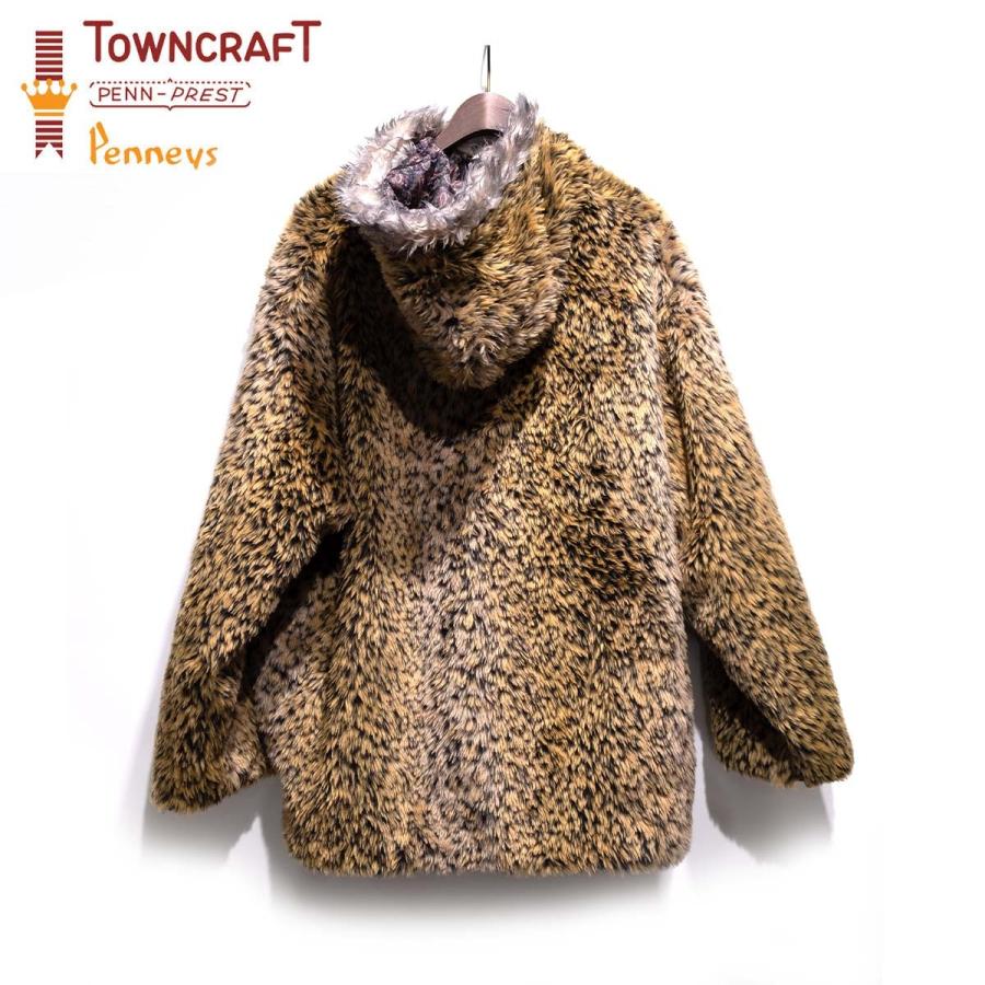 プルオーバー アウター メンズ TOWNCRAFT ALASKAN PULL HOODIE JACKET タウンクラフト フーディー ハーフジップ アラスカジャケット レオパード ヒョウ｜masanagoya｜03