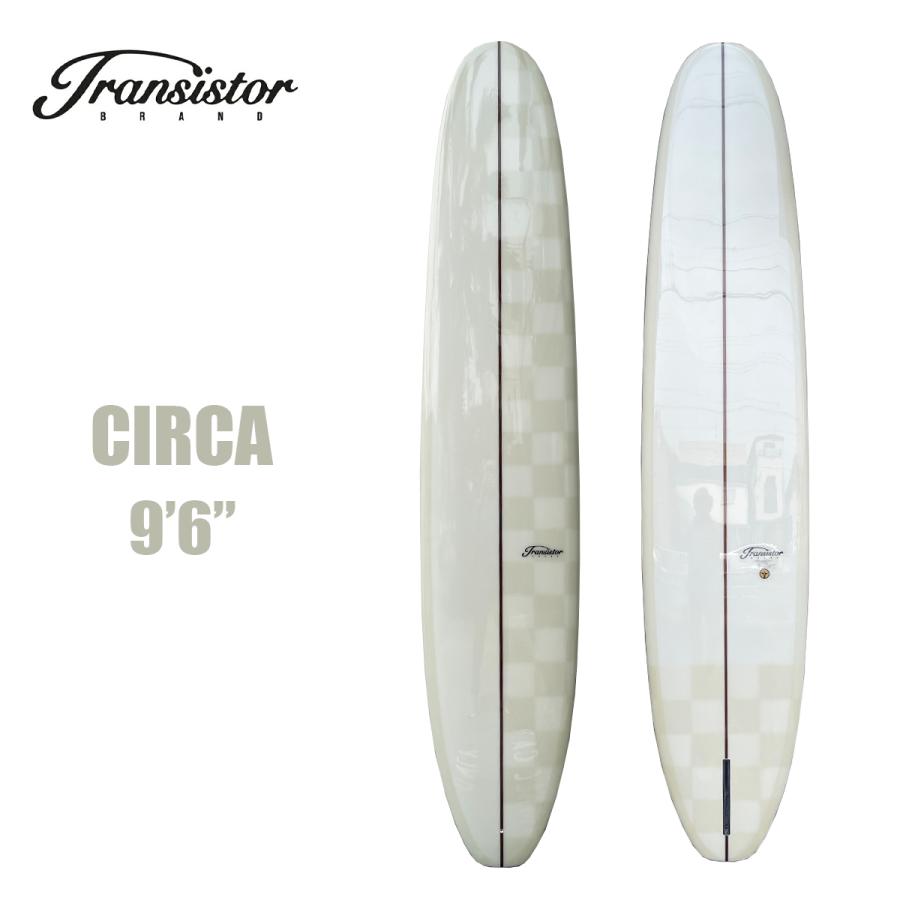 トランシスタ サーフボード Circa 9 6ft Transistor Brand Surf Board サーカー クラシックオールド ティントカラー ベージュ チェッカー柄 バフ ポリッシュ仕上 注目ショップ