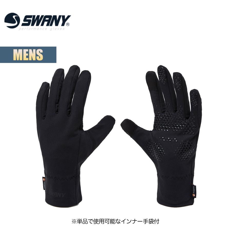スキー・スノーボードアクセサリー SWANY Bastone black size L スワニー グローブ ミトン 手袋 メンズ SWANY Bastone バストーン