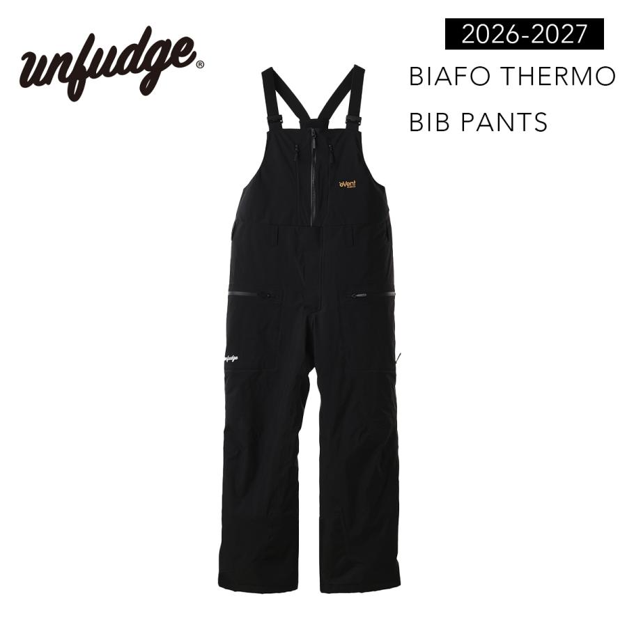 アンファッジ スノーボードウェア ビアフォサーモ ビブパンツ unfudge