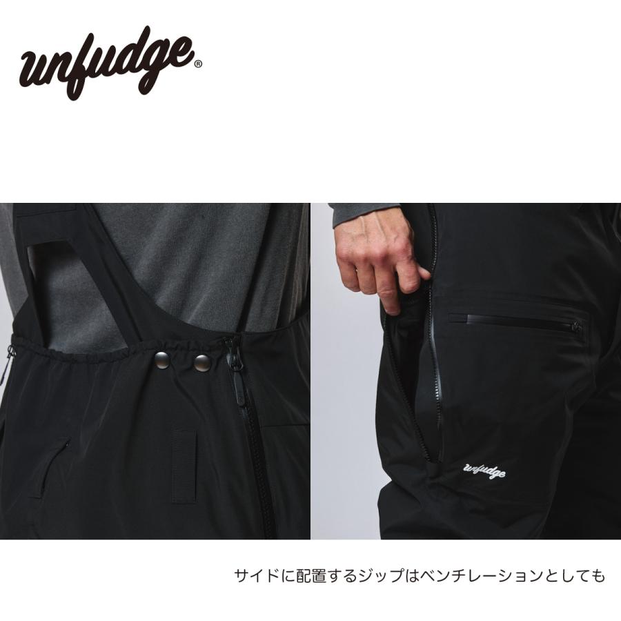 アンファッジ スノーボードウェア ビアフォサーモ ビブパンツ unfudge