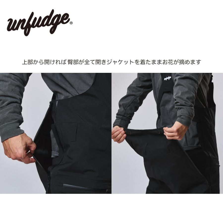 UNFUDGE スノーボードウエア 上下 ビブ ポンチョ AA（ダブルエー） 【unfudge】アンファッジ 23-24 SMOKE BIB PANTS