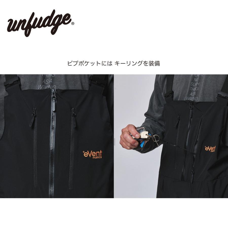アンファッジ スノーボードウェア ビアフォサーモ ビブパンツ unfudge BIAFO THERMO BIB PANTS スノーボードパンツ 中綿 26-27モデル 正規品 10月中旬入荷予定の画像