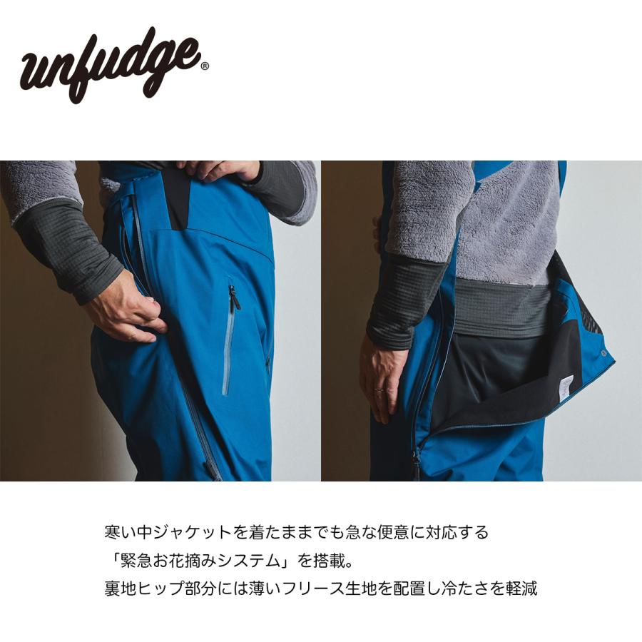 アンファッジ スノーボードウェア ピープ ビブパンツ unfudge PEEP BIB