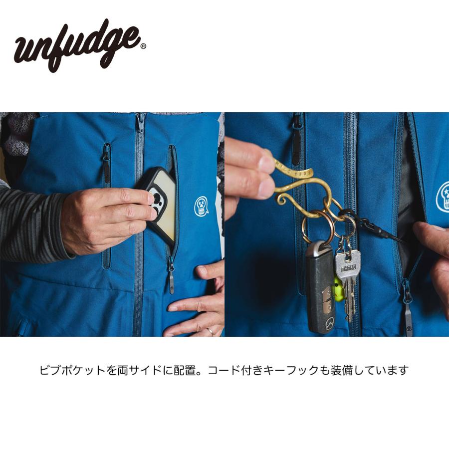 UNFUDGE  WEAR PEEP BIB 新品L BLUEGRAY 2026-2027 // PEEP BIB PANTS | unfudge ONLINE STORE