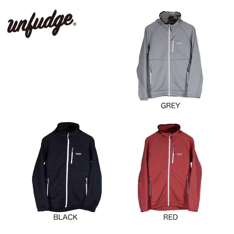 アンファッジ ミッドウェイト フリースフーディー unfudge