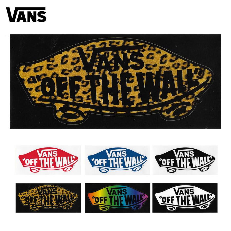 バンズ ヴァンズ デッキ ロゴ ステッカー スモール 小 Vans Deck Logo Sticker ブラック 黒 紺 レッド ネイビー ホワイト プレゼント Small 赤 グラデーション レオパード