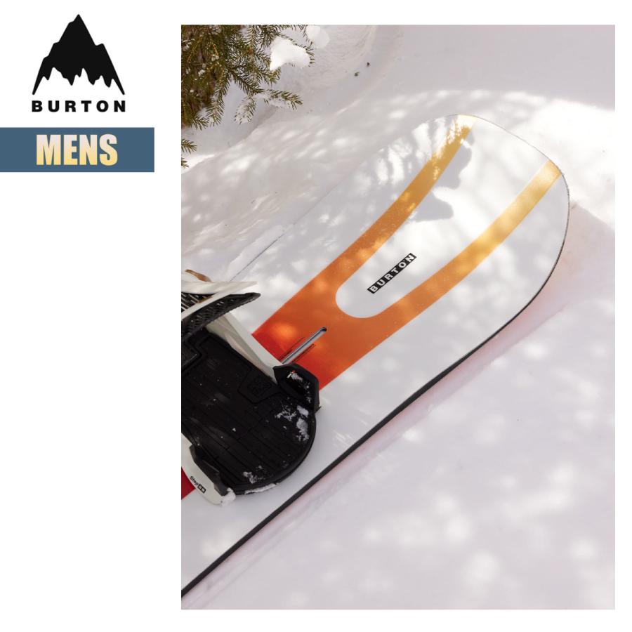 バートン スノーボード 板 メンズ 23-24 Burton カスタム フライングV W24JP-107071 Mens Custom Flying V Snowboard 150 154 156 158 ディレクショナルシェイプ｜masanagoya｜02