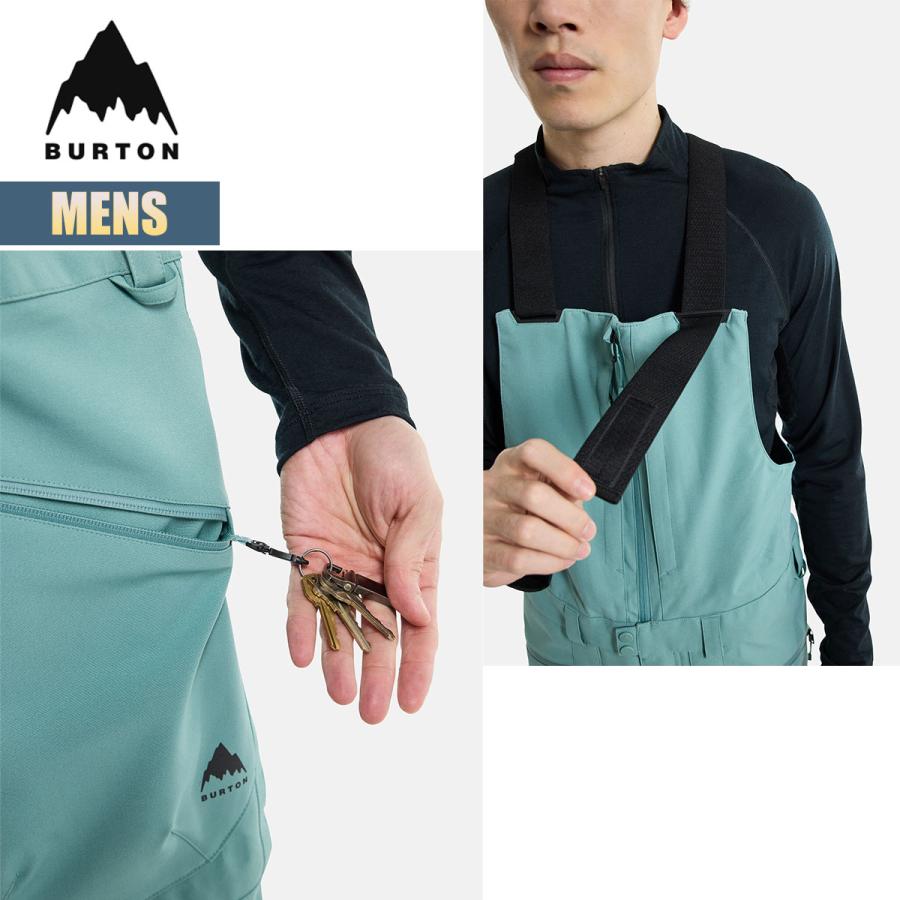 バートン スノーボードウェア メンズ ビブパンツ 23-24 Burton リザーブ W24JP-150031 Mens Reserve Bib Pant スノーボードパンツ ハイトップパンツ｜masanagoya｜12