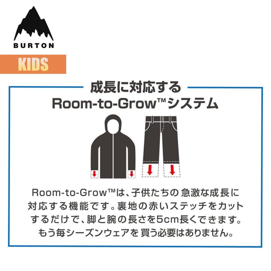 バートン スノーボードウェア キッズ ビブパンツ 23-24 Burton スカイラー W24JP-171501 Kids Skylar Bib Pant 2L 2レイヤー スノーボードパンツ ハイトップ｜masanagoya｜17