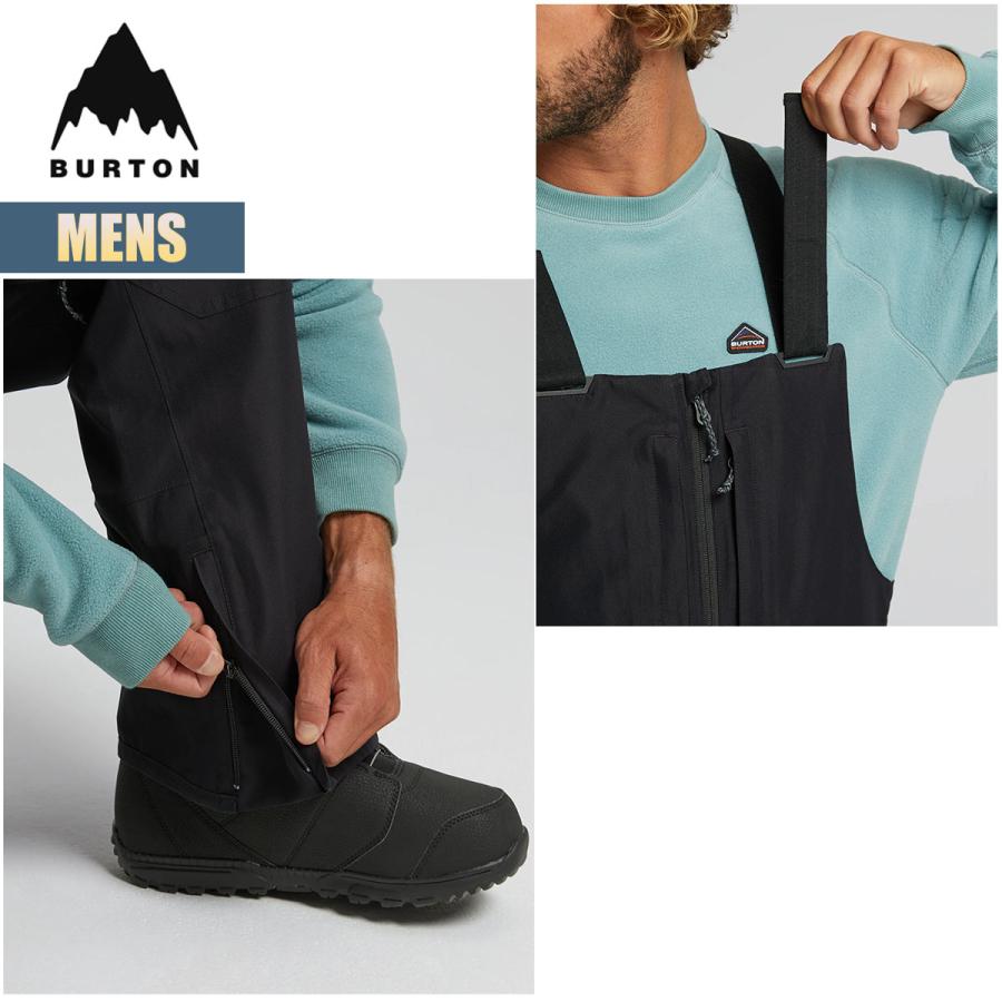 バートン スノーボードウェア メンズ ビブパンツ 23-24 Burton ゴアテックス リザーブ W24JP-205541 Mens GORE-TEX Reserve Bib Pant スノーボードパンツ｜masanagoya｜08