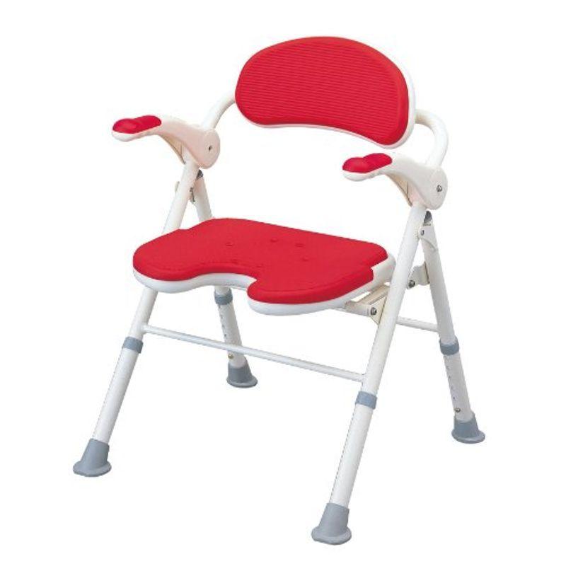 アロン化成 安寿 折りたたみシャワーベンチ TU レッド