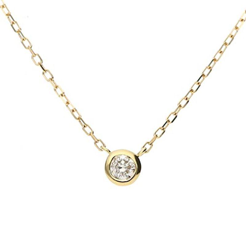 L&Co (エルアンドコー) ペーパーバッグ&ペーパーボックス付 ギフト K18 イエローゴールド 一粒 ダイヤモンド 0.1カラット ペン