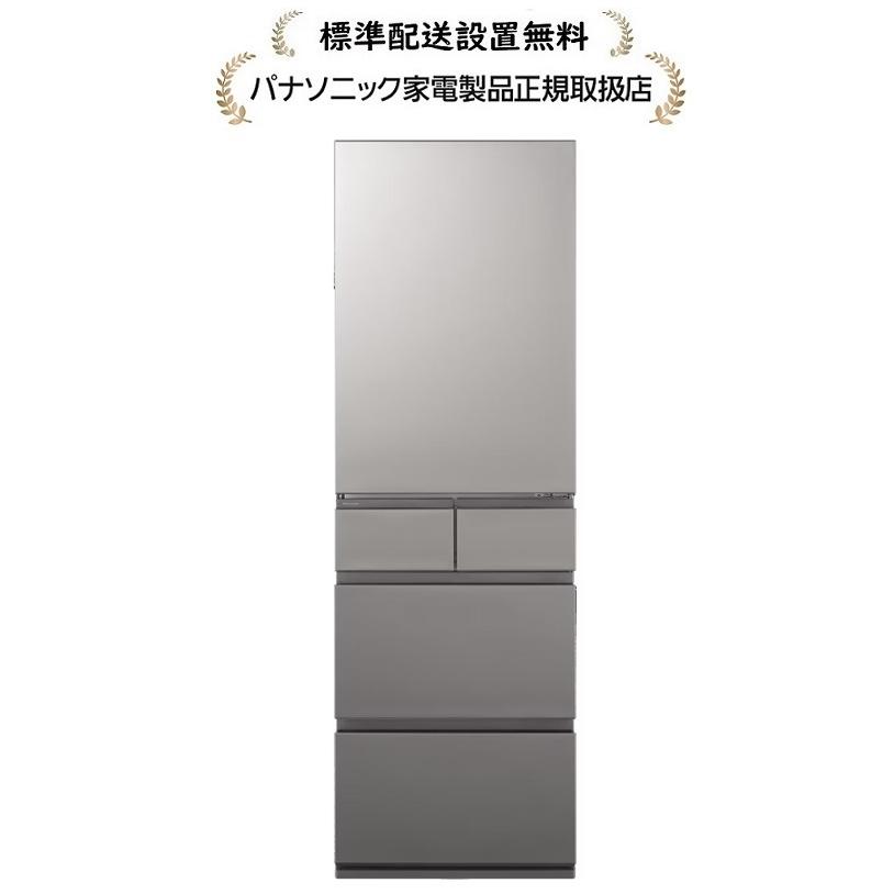 ●Panasonic/パナソニック/411L冷蔵庫/グレー/NR-E431GV-N/2016年/定価¥166,752 Panasonic（パナソニック） 5ドア冷蔵庫 RYタイプ｜NR-E41RY3L-S