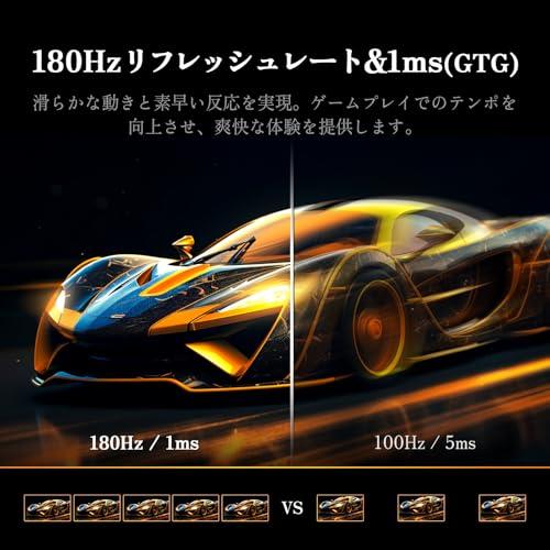 INNOCN ゲーミングモニター 24.5インチ 180Hz HDR フルHD IPSパネル
