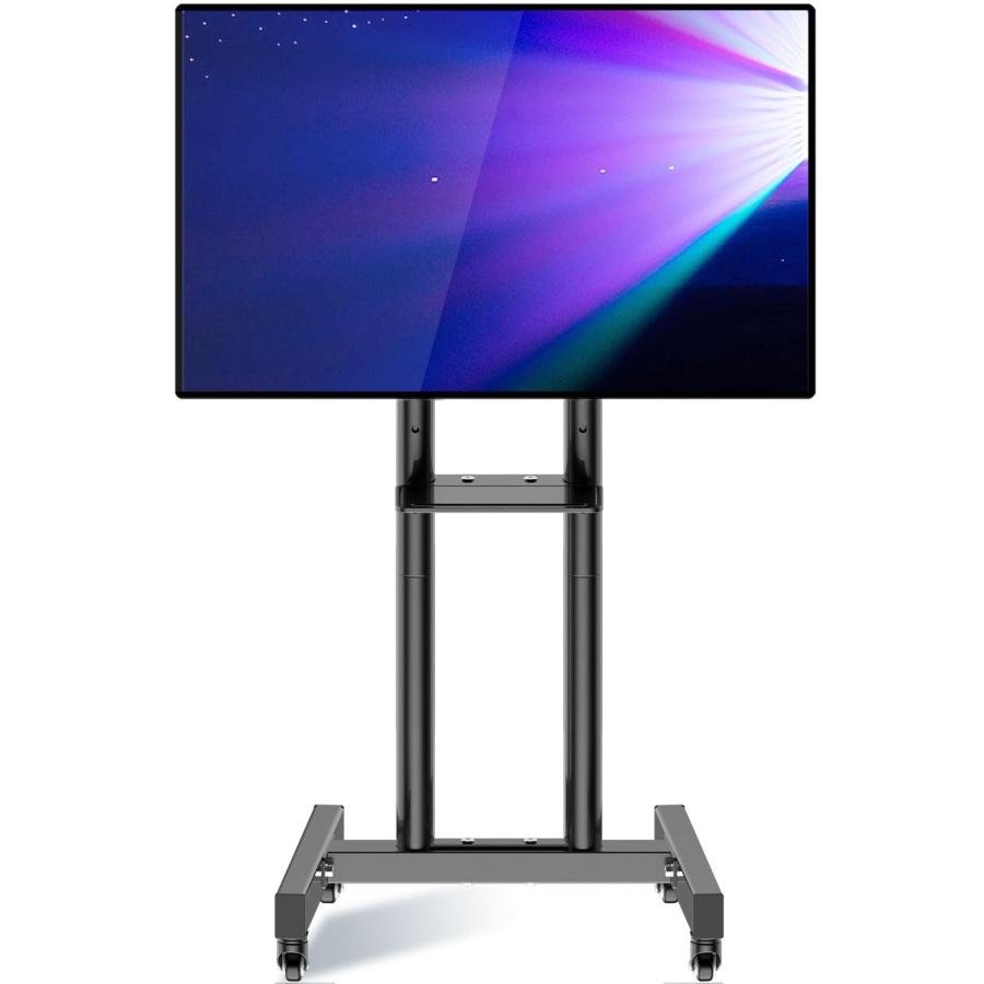 WNJQBYテレビスタンドキャスター付き移動式テレビスタンドハイタイプ