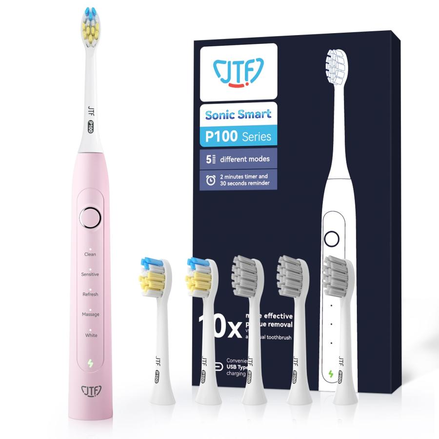 JTF 電動歯ブラシ 音波歯ブラシ 歯ブラシ P100 ソニック 電動はぶらし